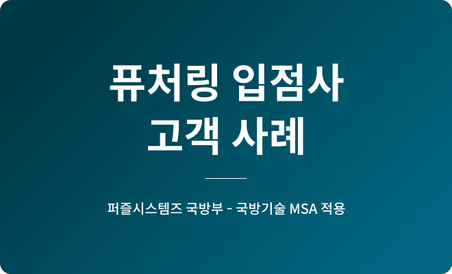 퍼즐시스템즈 국방부 - 국방기술 MSA 적용